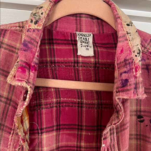 Magnolia Pearl Boyfriend Shirt in Cecile check - Picture 4 of 9